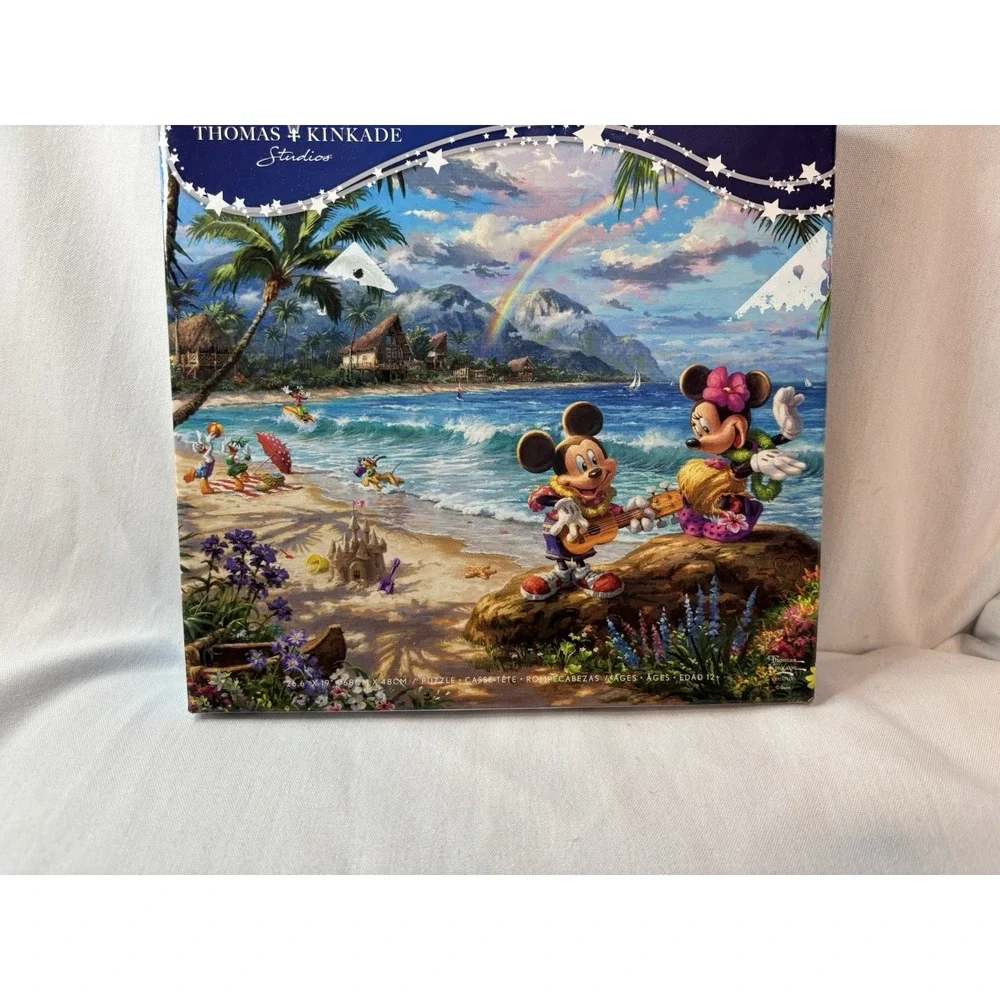 Ceaco Thomas Kinkade Disney Mickey & Minnie Hawaii 1000 Piece Puzzle NIP